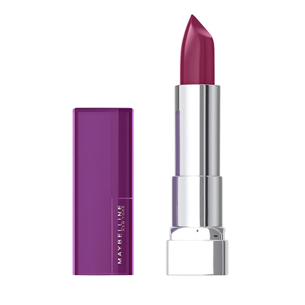 Plum Midnight Center Sensational Lipstick Color Point Maybelline | 338